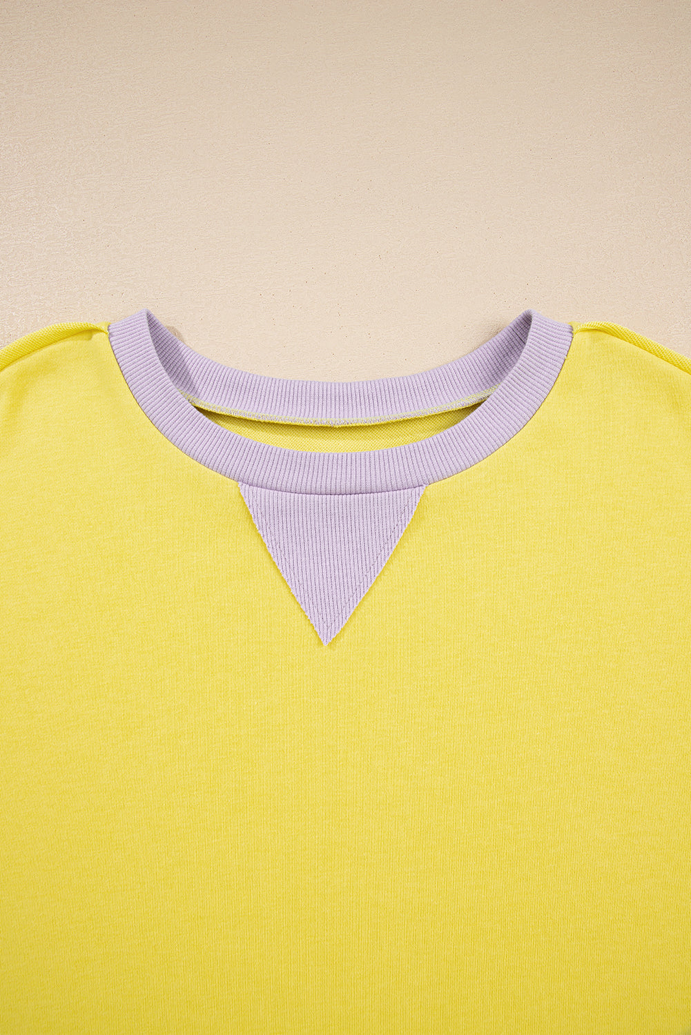 Jet Stream Striped Colorblock Patchwork Drop Shoulder Sweatshirt
