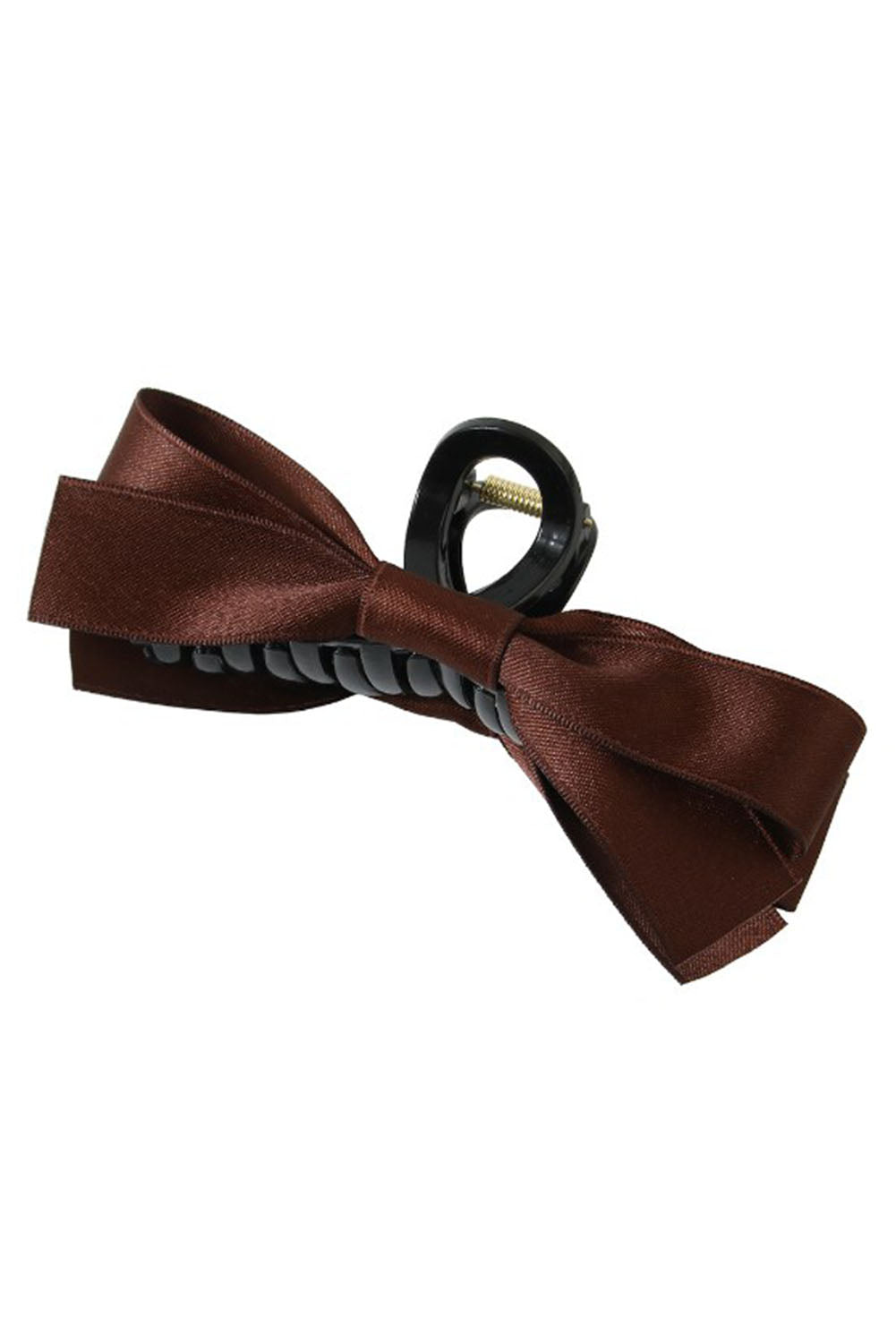 White Bow Decor Large Hair Claw Clip