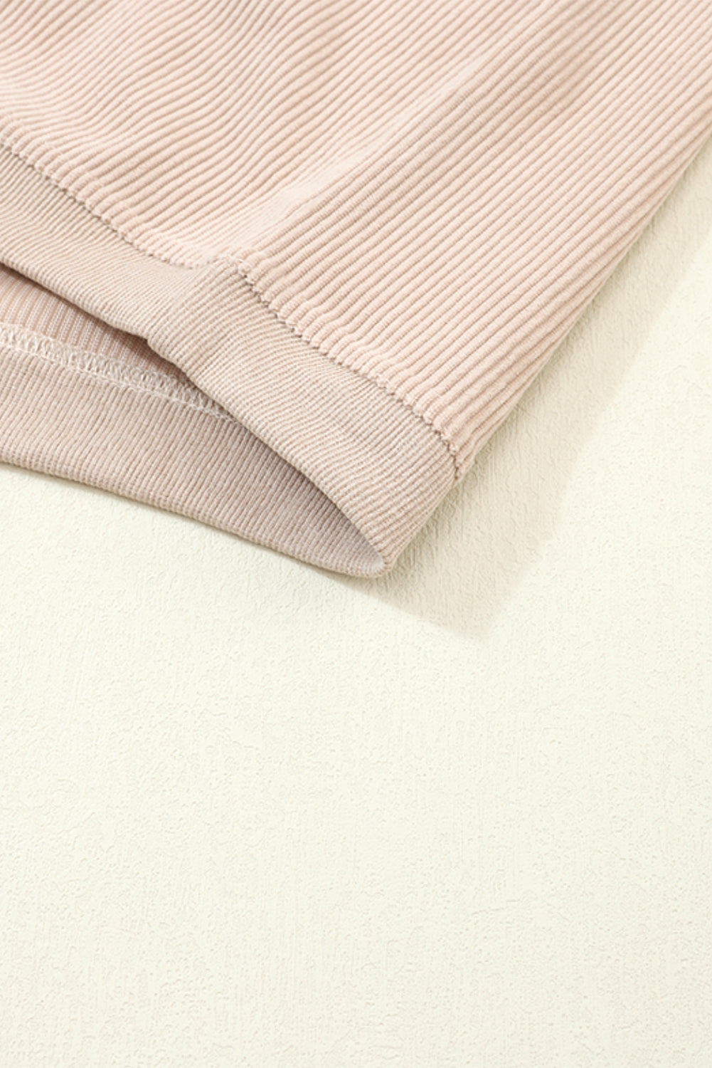 Grass Green Ribbed Corded Oversized Sweatshirt