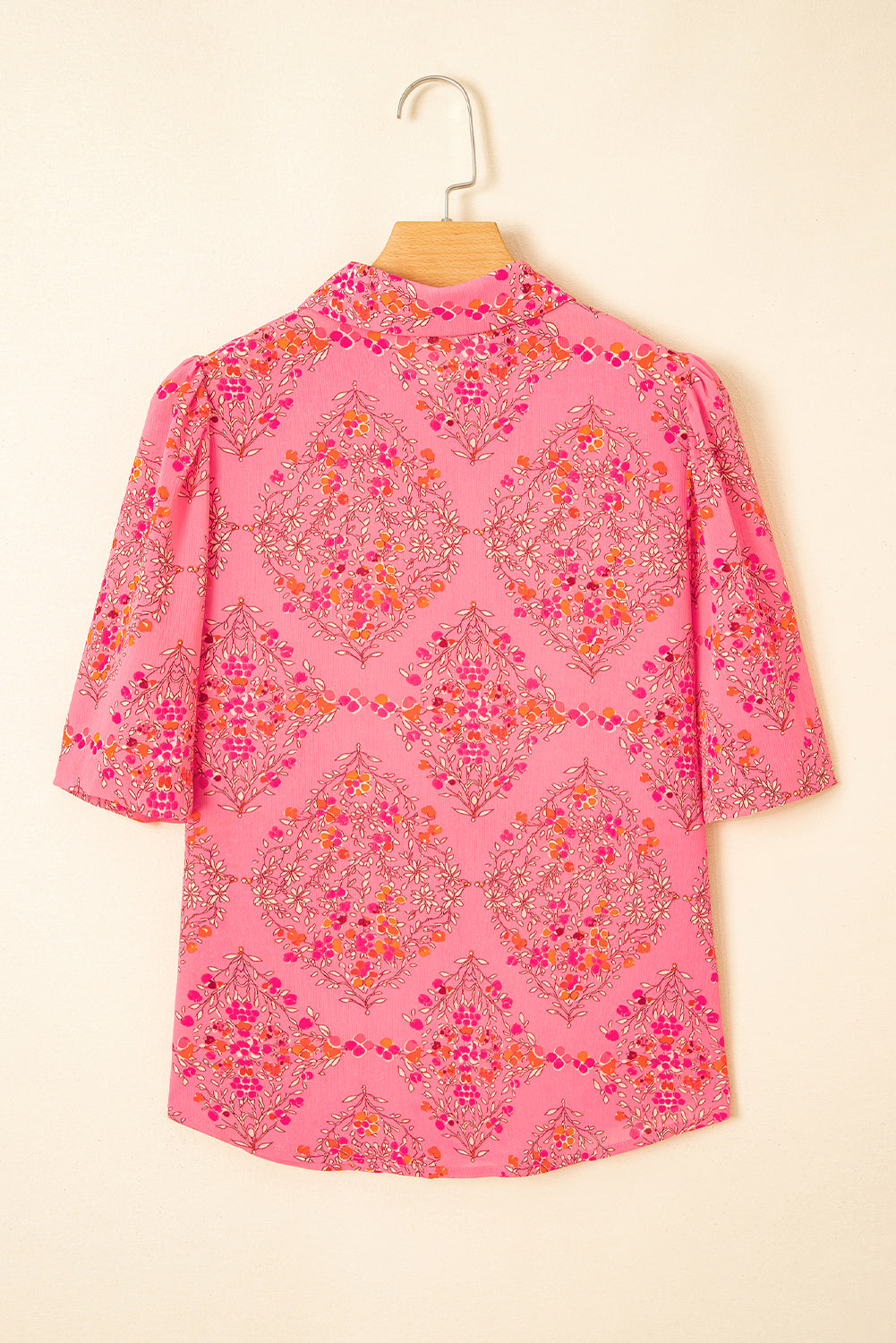 Black Strawberry Aesthetic Floral Puff Sleeve Shirt