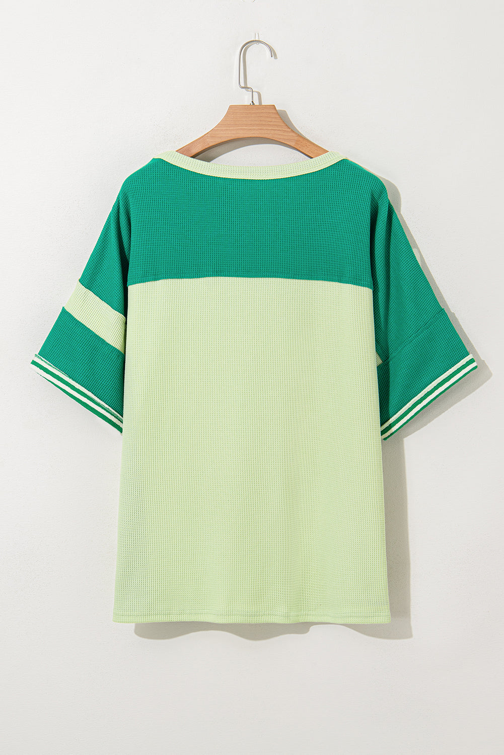 Pink Stripe Patchwork Colorblock Plus Size T Shirt