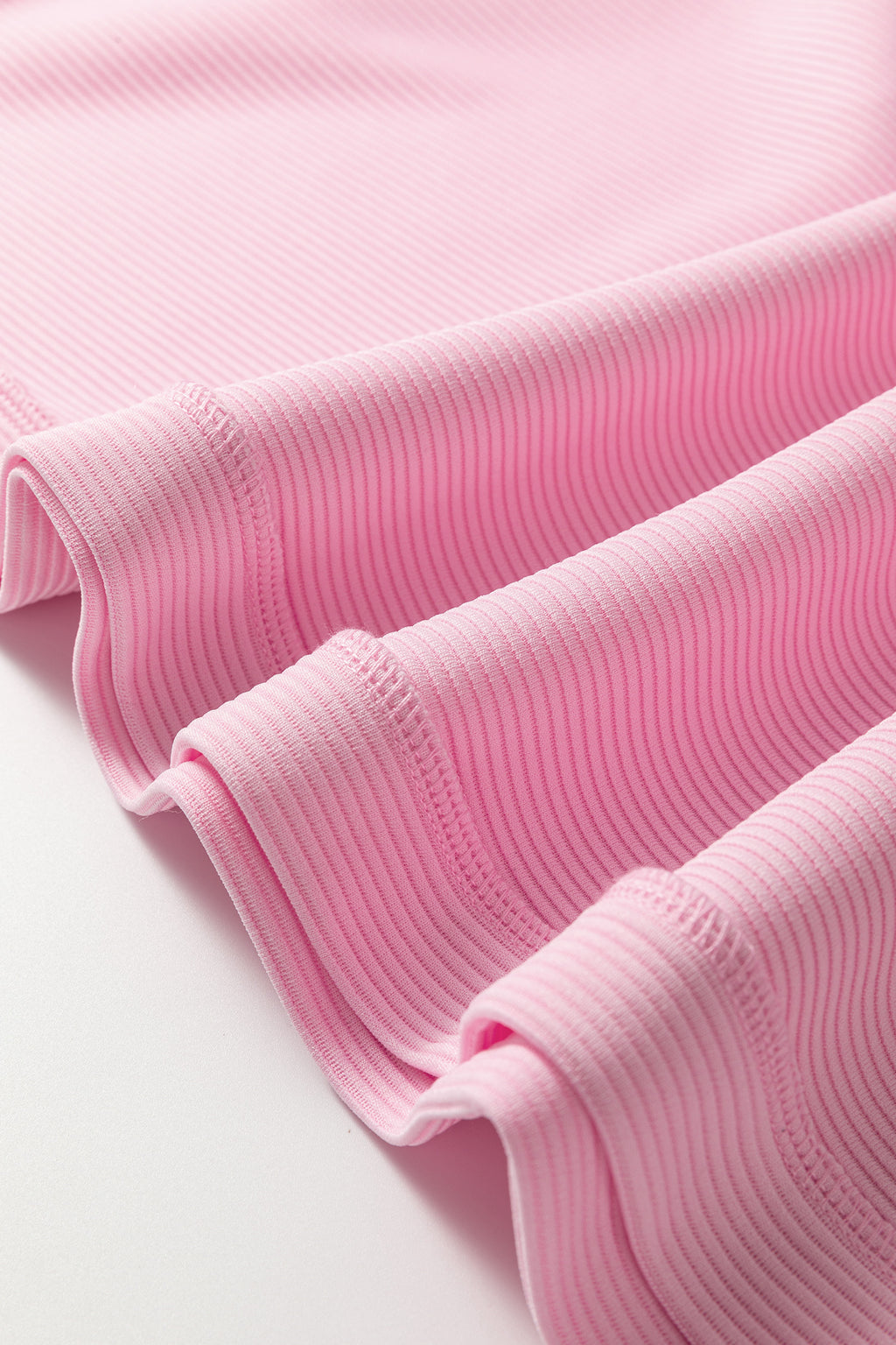 Lavendula Horizontal Ribbed Exposed Seam Detail Drop Shoulder Baggy Pullover