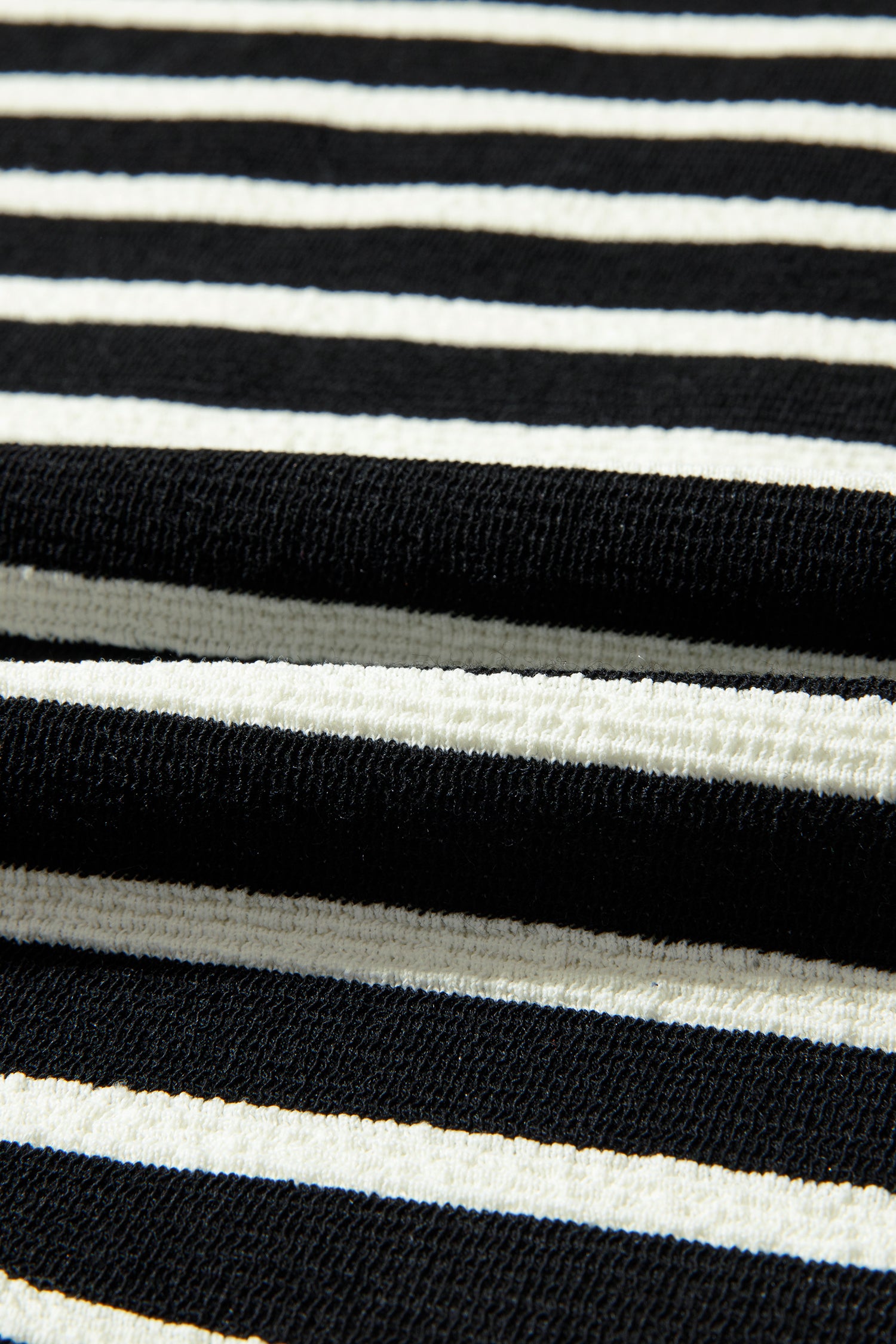 White Stripe Contrast MERRY Letter Christmas Print Drop Shoulder Sweatshirt