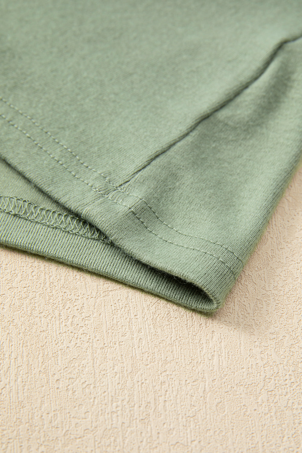 Navy Blue Solid Color Seam Detail Raglan Long Sleeve Top