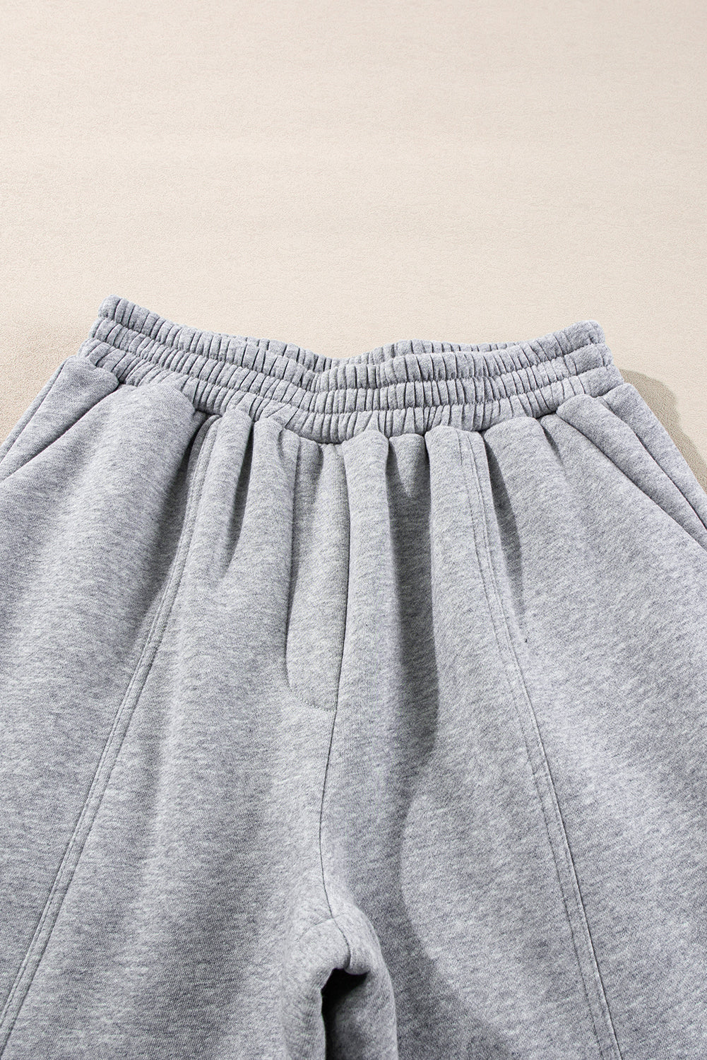Navy Blue Solid Exposed Seams Hoodie and Joggers Activewear Set
