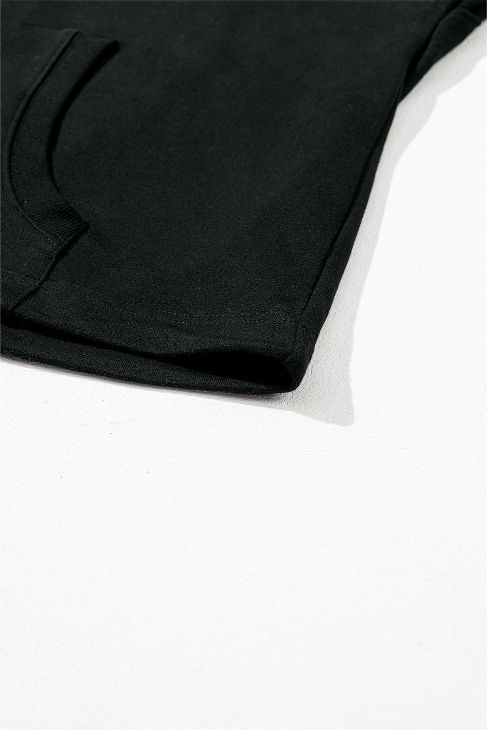 Light Grey Solid Kangaroo Pocket Half Zipper Oversized Hoodie