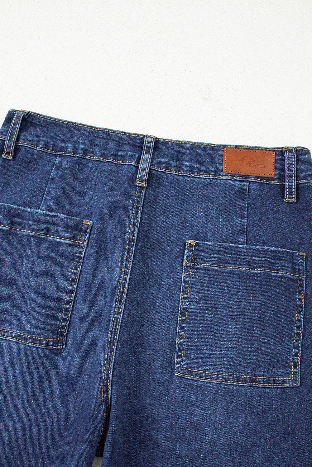Brown Mimimalist Patch Pocket Womens Shift Jeans