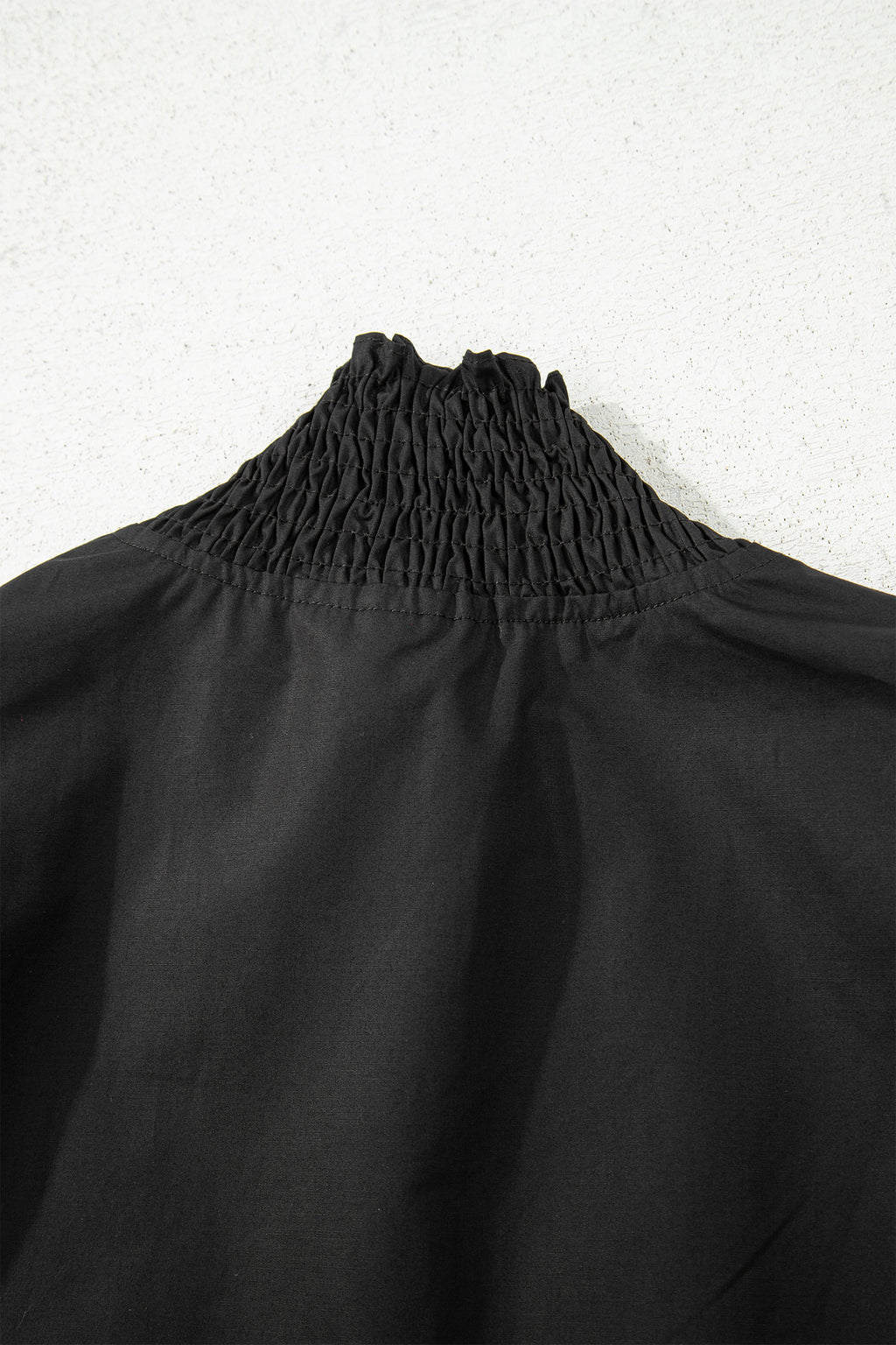 Evergreen Puffy Flounce Sleeve Leopard Trim V Neck Blouse