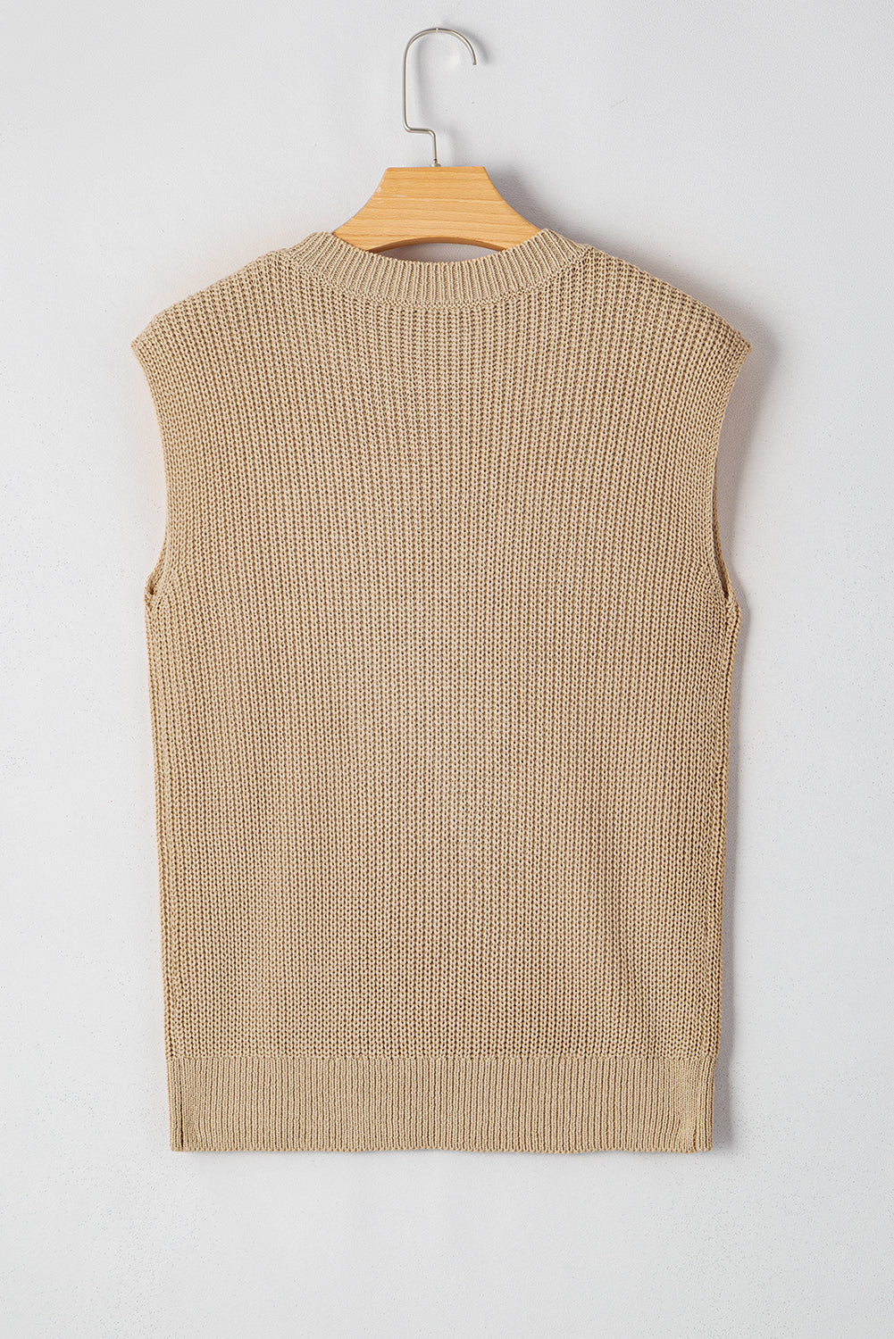 Black Western Cowboy Embroidery Round Neck Sleeveless Sweater