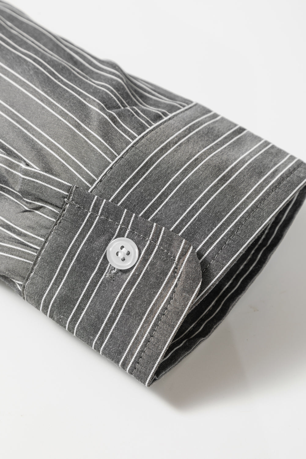 Blue Stripe Button Up Oversized Casual Shirt