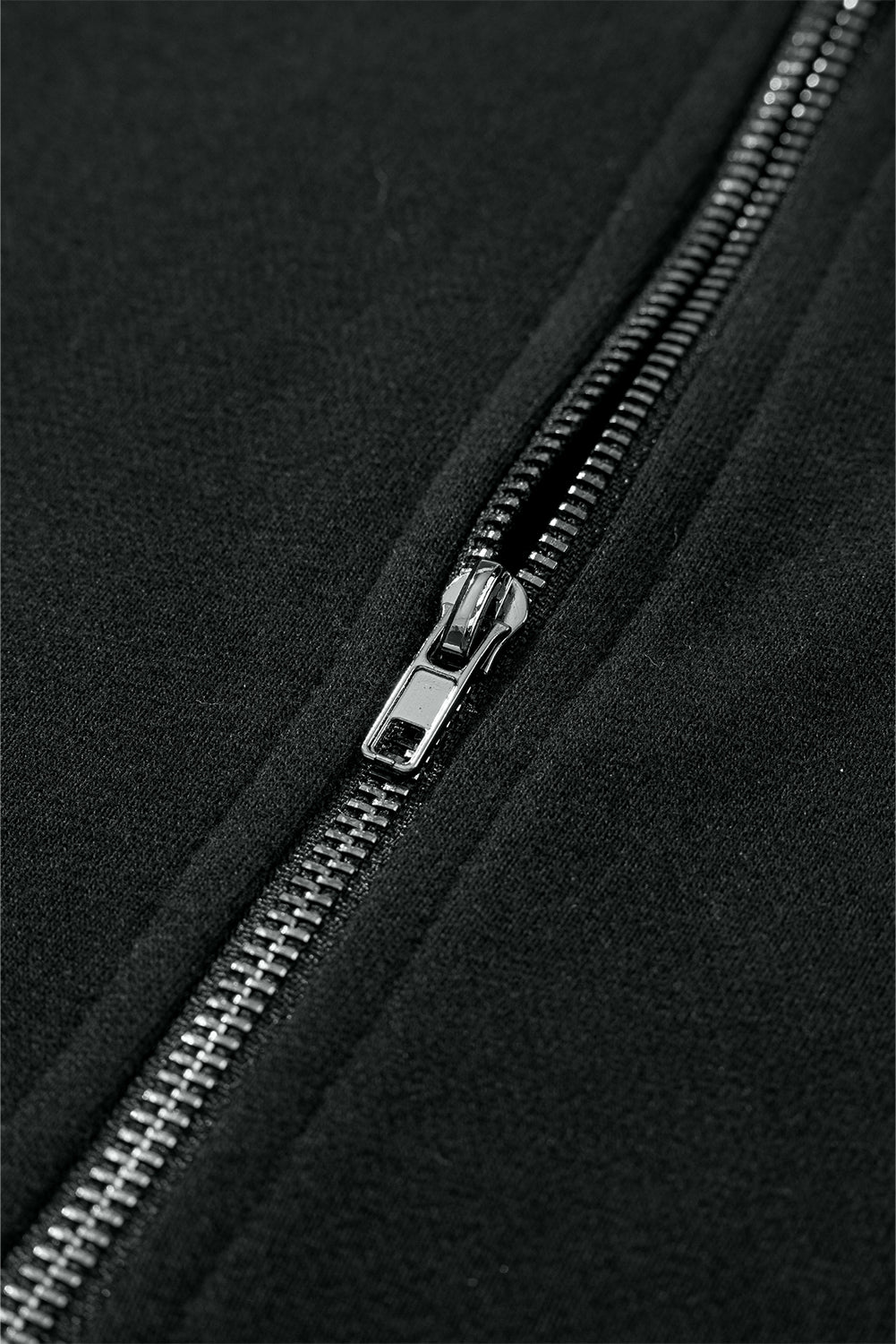 Light Grey Solid Kangaroo Pocket Half Zipper Oversized Hoodie