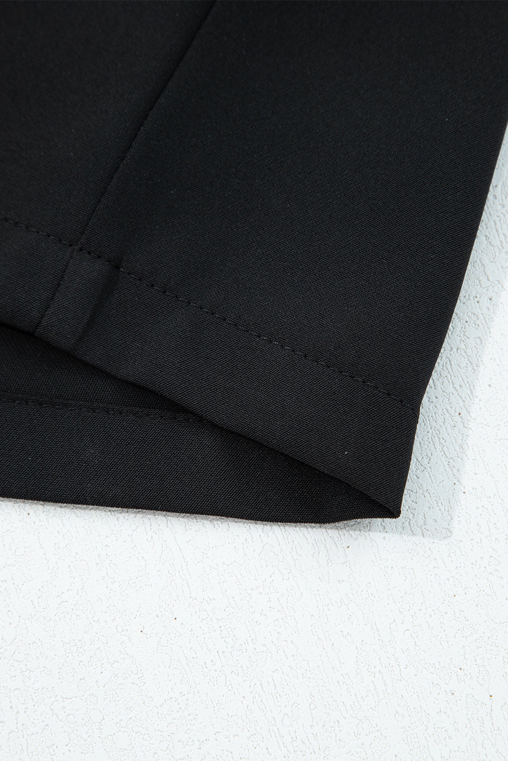 Fiery Red Pleated Detail Pull On High Elastic Waist Loose Straight Pants