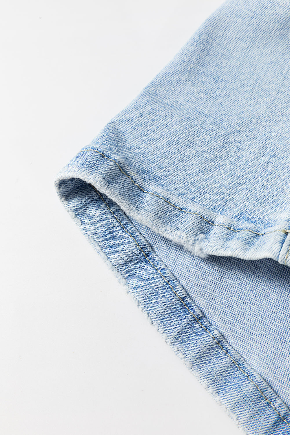 DEAR-LOVER Beau Blue Vintage Light Wash Distressed Flare Jeans