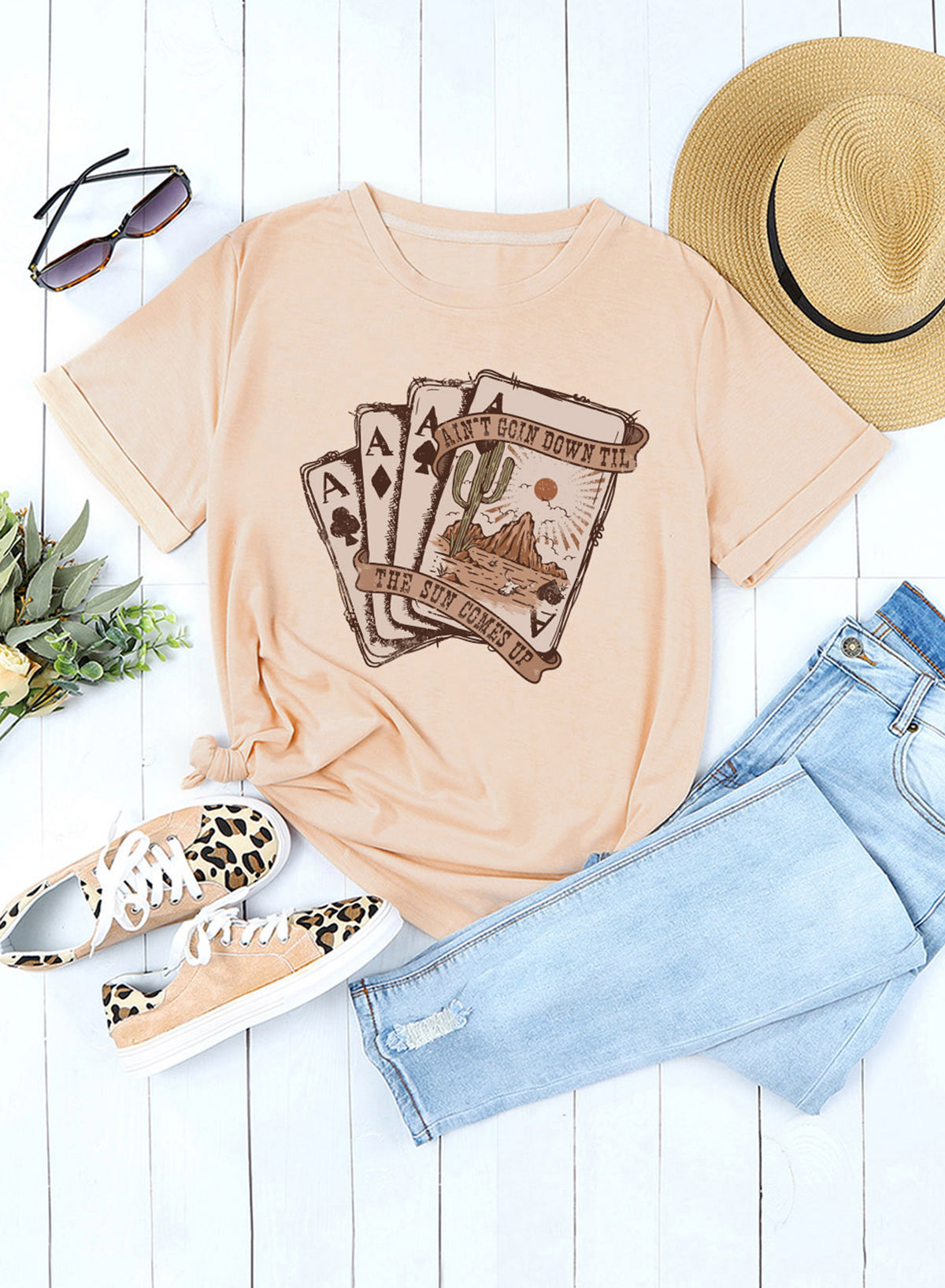 White Just A Girl Who Loves Fall Graphic T Shirt