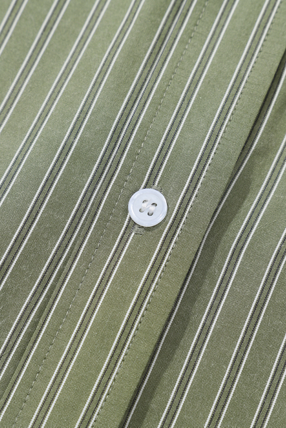 Blue Stripe Button Up Oversized Casual Shirt