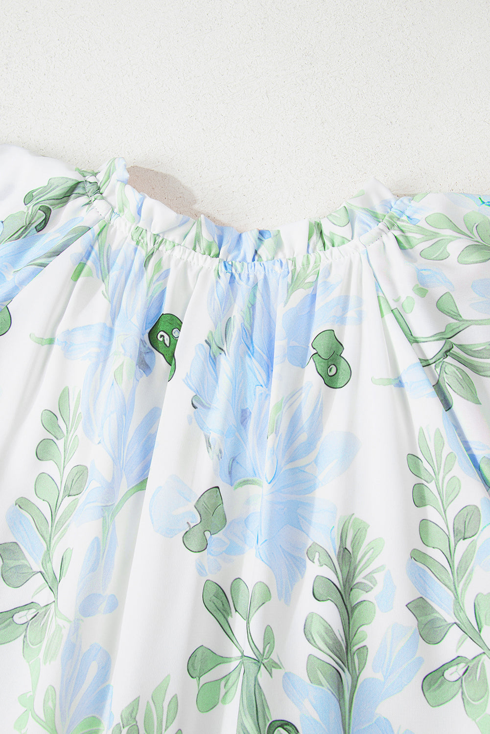 Pink Plus Size Floral Print Striped Detail Short Summer Dress