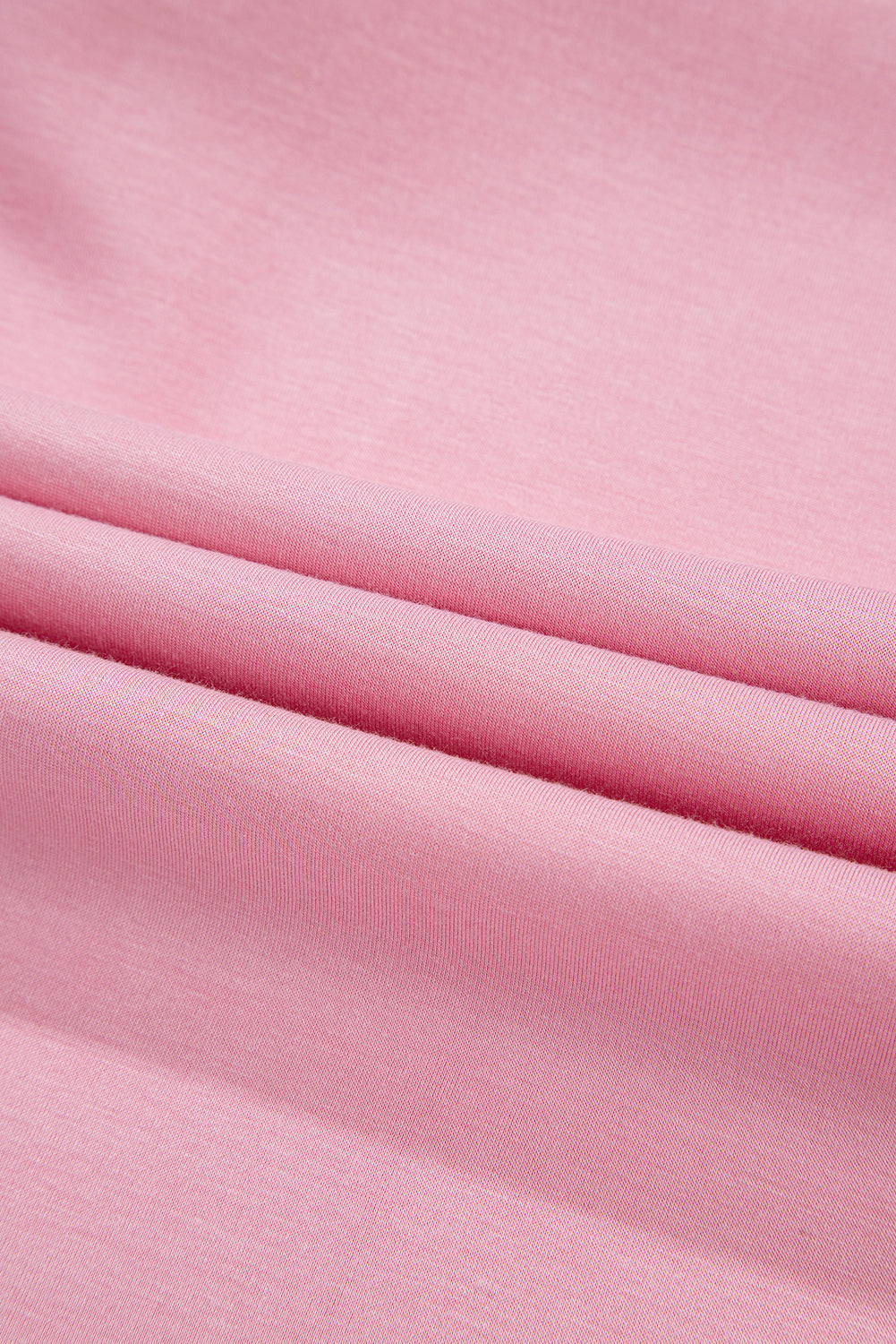Pink Bow Applique Half Sleeve T-shirt