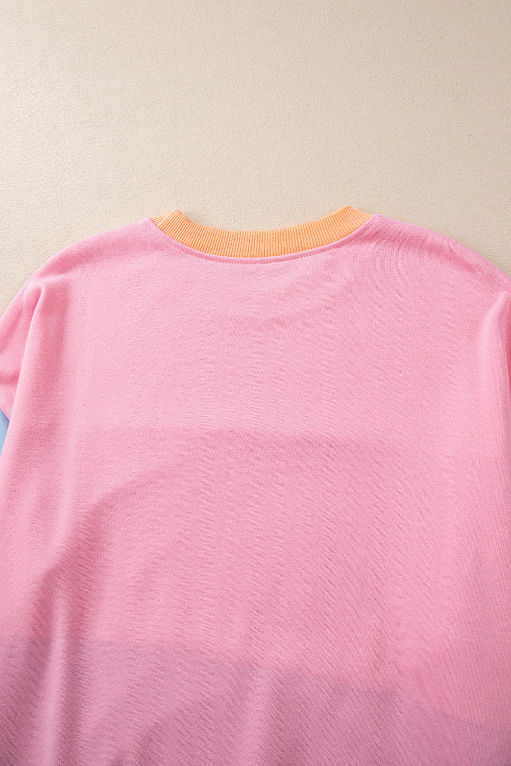 Meadow Mauve Colorblock Patchwork Drop Shoulder Sweatshirt
