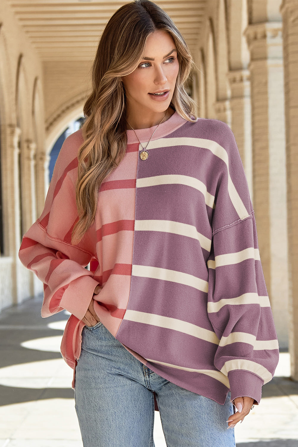 Skobeloff Colorblock Oversized Sweater
