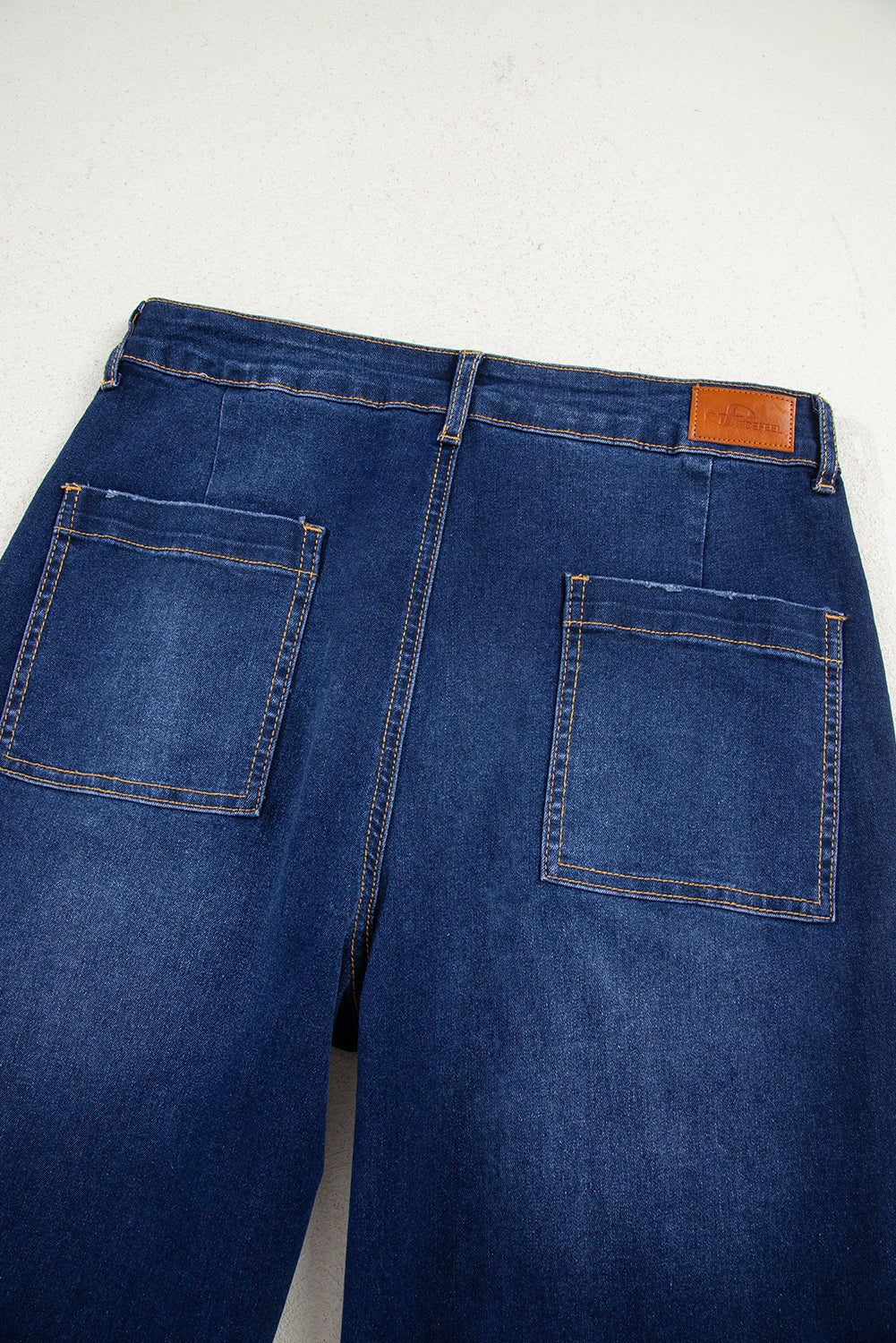 Brown Mimimalist Patch Pocket Womens Shift Jeans
