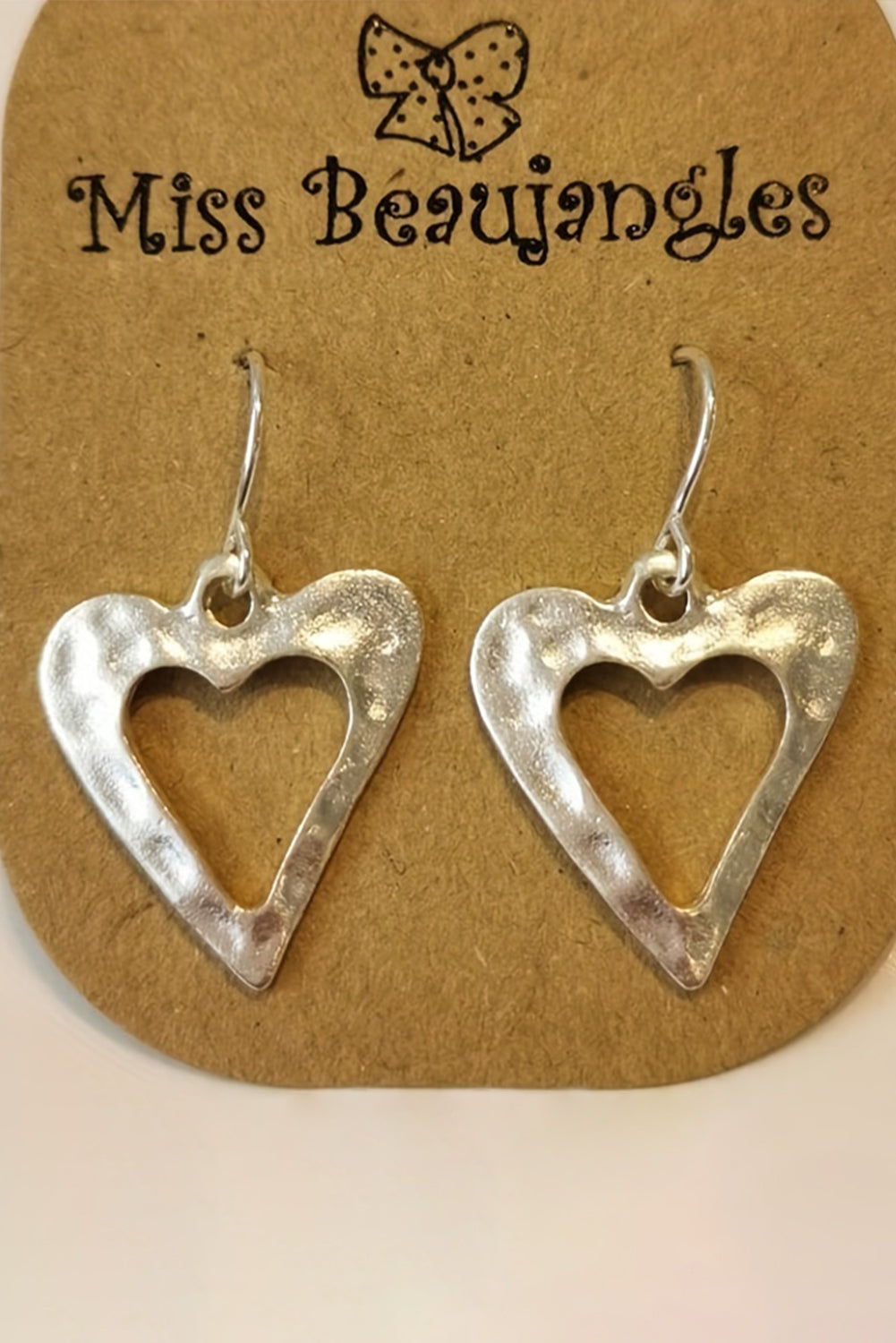 Red Valentines Day Heart Shape Tiered Dangle Earring