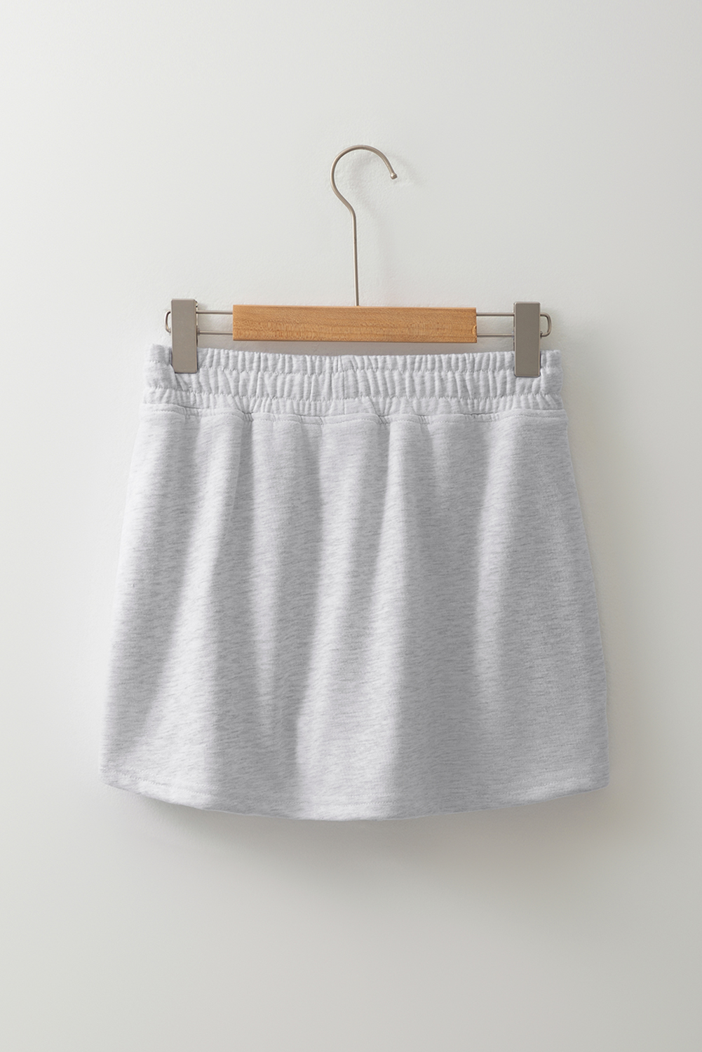 Light Grey American Flag Patched Lace-up High Waist Skort