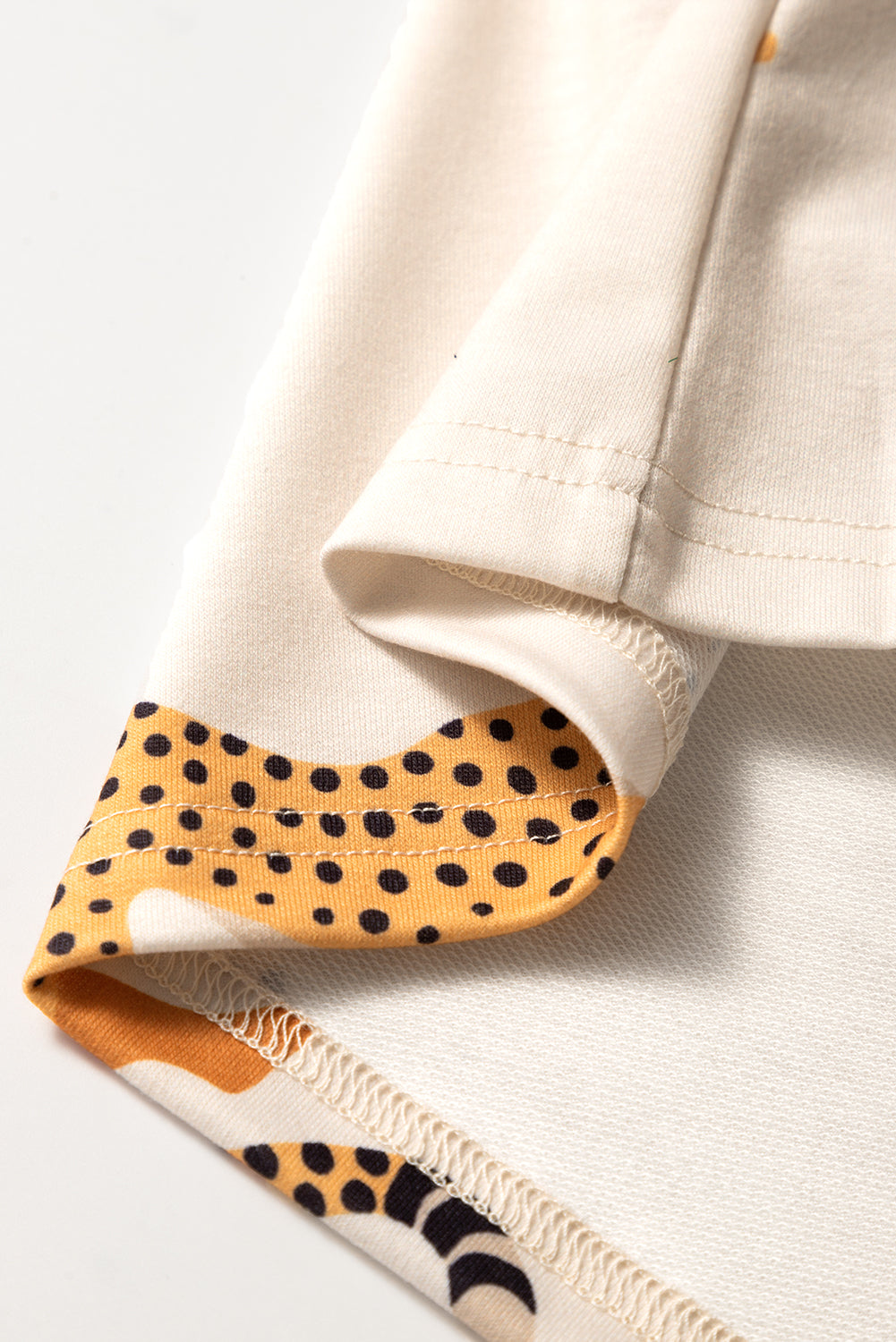 Apricot Plus Size Cheetah Print Side Pockets T Shirt Mini Dress