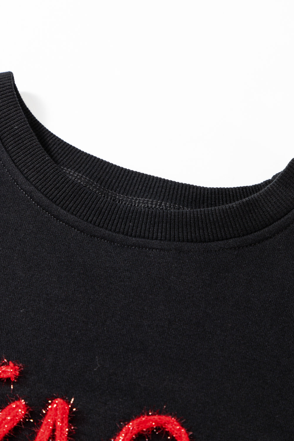 Russet Orange Tinsel Game Day Drop Shoulder Graphic Sweatshirt