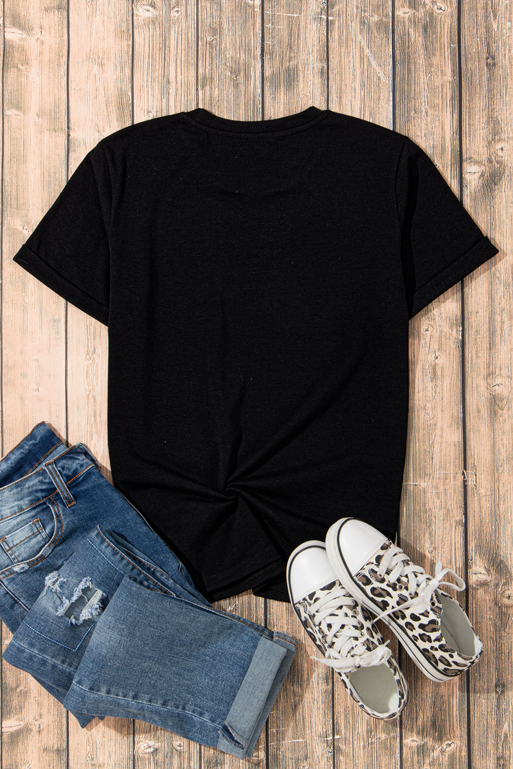 Black Shimmering Crawfish Graphic Tee