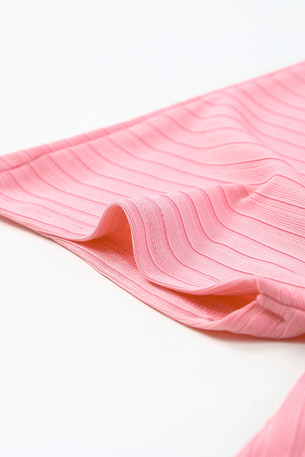 Pink Pink Pink Shimmer Ribbed Texture Plus Size Cardigan