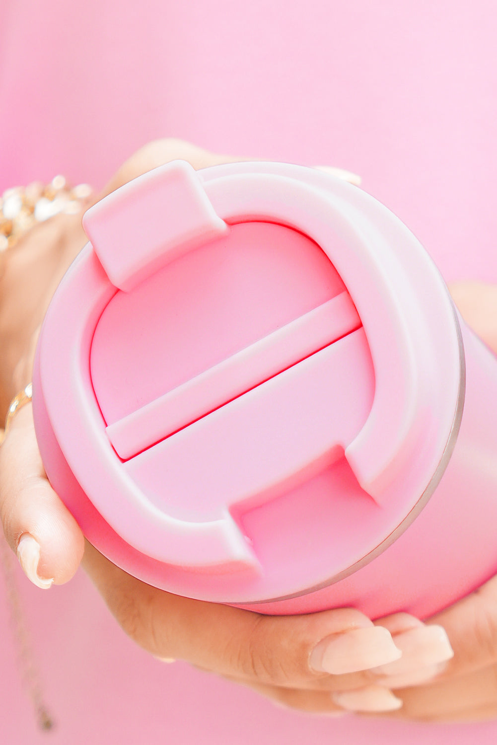 Pink 510ml Stainless Steel Insulated Reusable Travel Coffee Cup