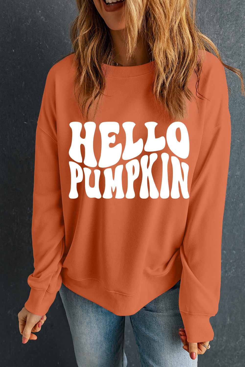 Black TRICK OR TREAT Graphic Crewneck Halloween Sweatshirt
