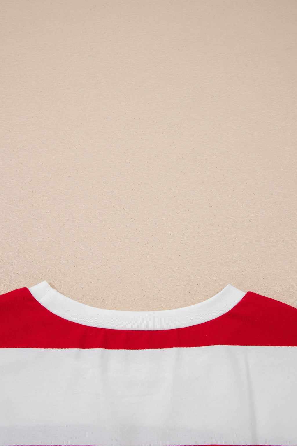Racing Red Striped Color Block Oversize Tunic Tee
