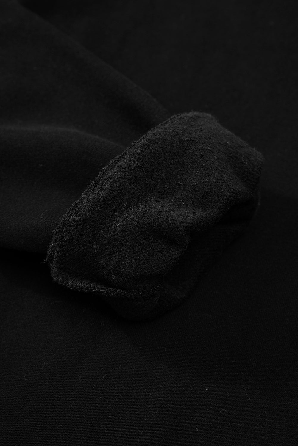 Russet Orange Solid Fleece Lined Drop Shoulder Terry Sweatshirt