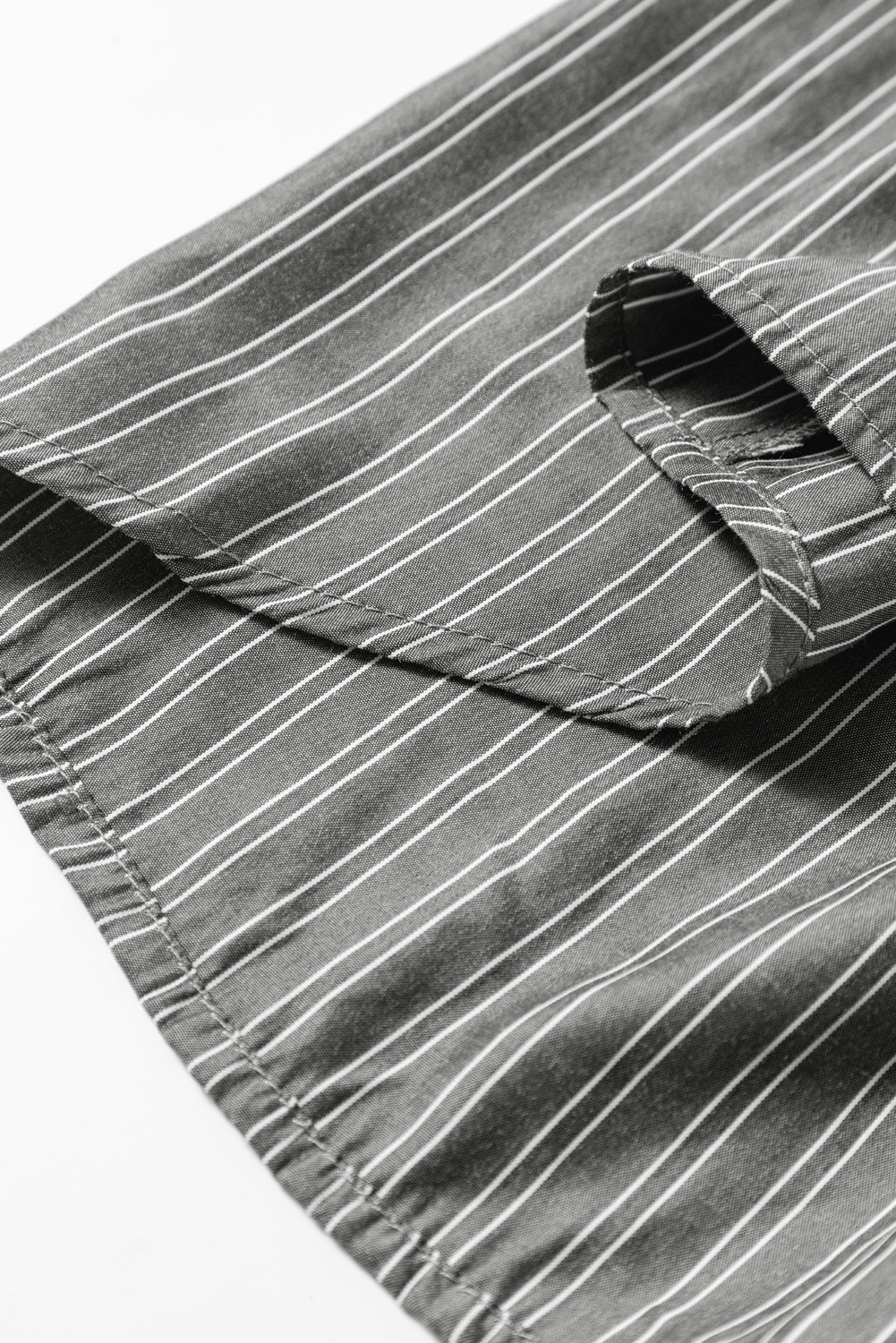 Blue Stripe Button Up Oversized Casual Shirt