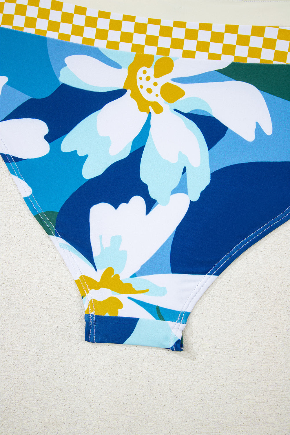 Dearlove Green Floral Print Racerback Cutout High Waist 2pcs Bikini
