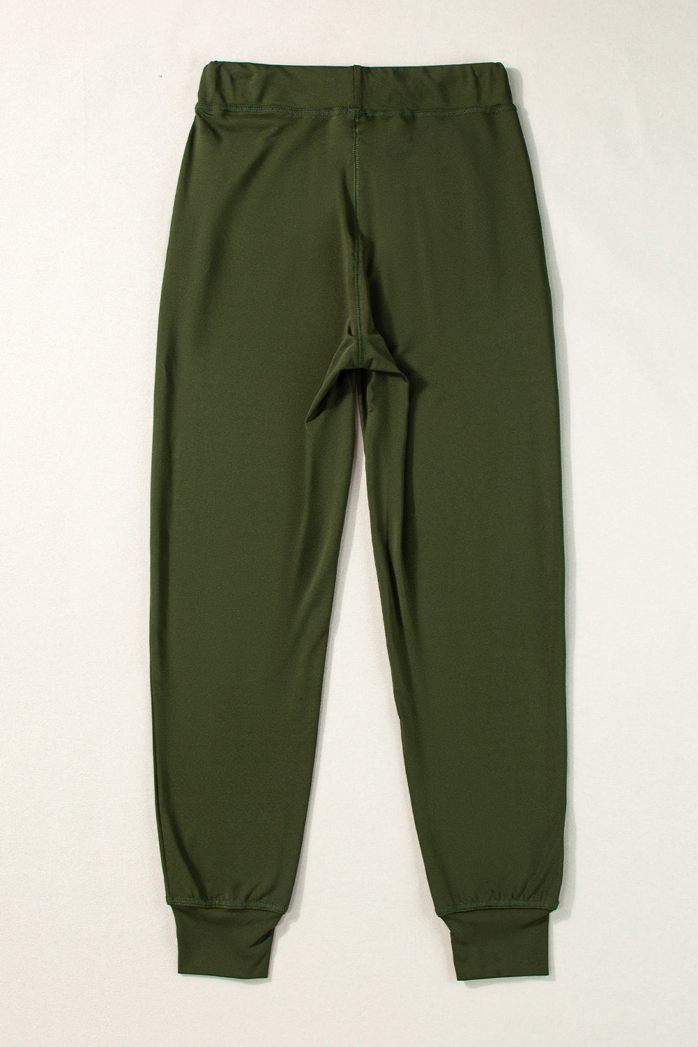 Black Drawstring Elastic Waistband Pocketed Joggers