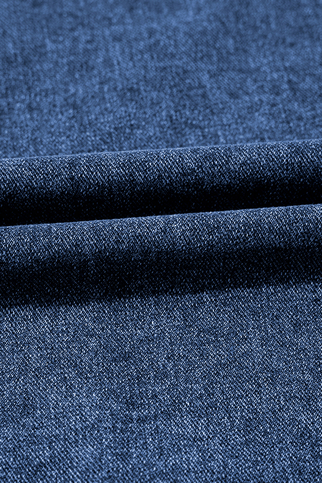 Dark Blue Tailor Seam Detail Button Down Denim Vest