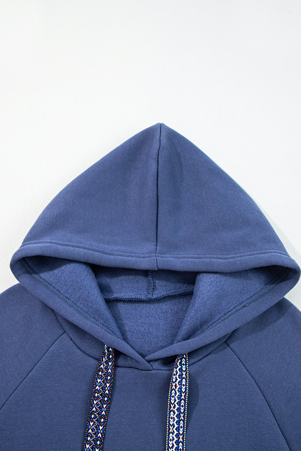 Four Leaf Clover Fleece Lined Adjustable Drawstring Oversize Tunic Hoodie