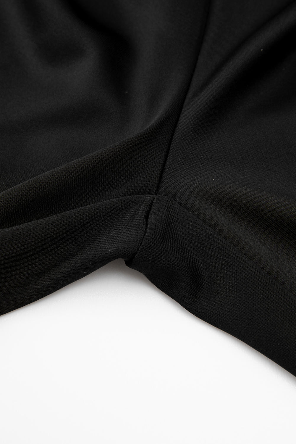 Black Dolman Sleeve Belted Straight Leg Jumpsuit