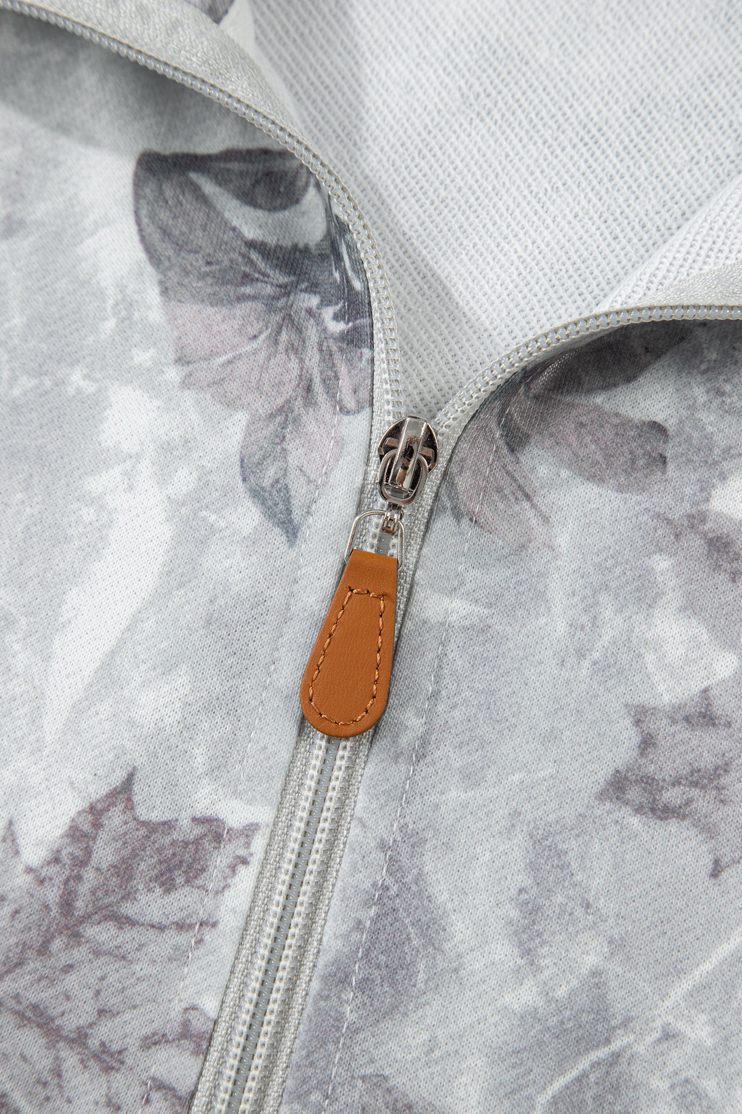 Beige Camo Print Baggy Drawstring Jogger Sweatpants