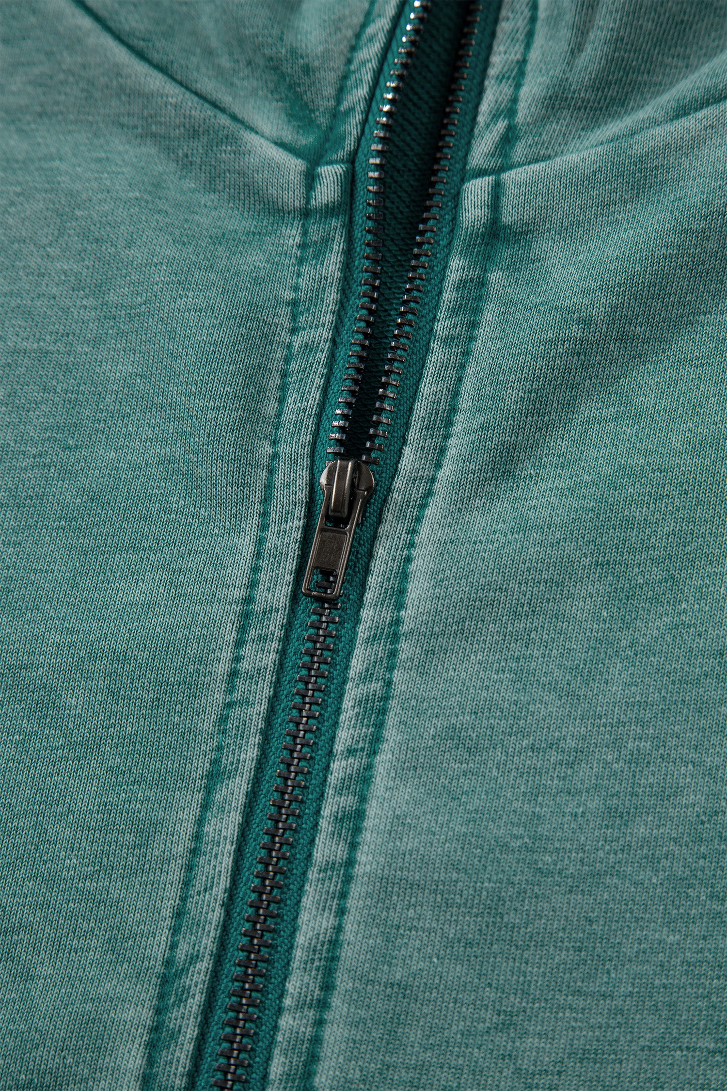 Canton Half Zip Kangaroo Pocket Mineral Wash Baggy Hoodie