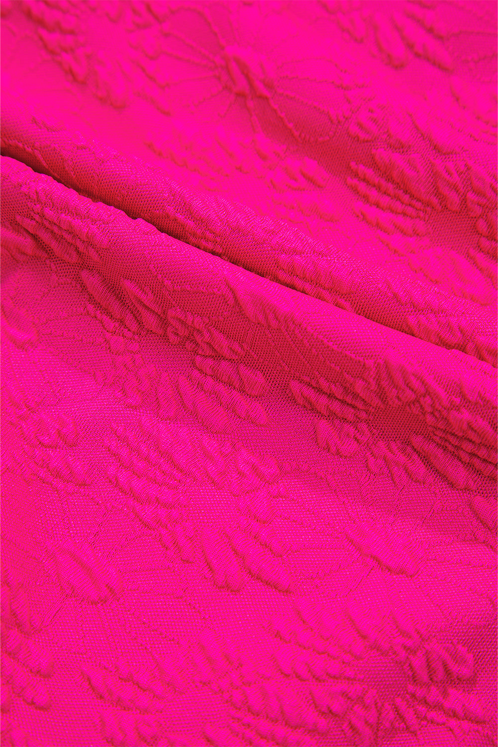 Rose Red Gold Shell Decor Wire-free Knotted 2pcs Bikini Swimsuit