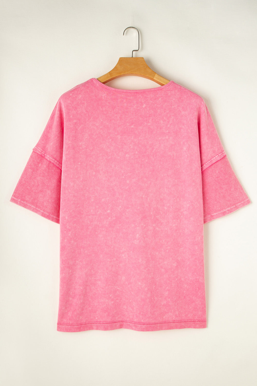 Orchid Petal Mineral Wash Drop Shoulder Pullover Sweatshirt