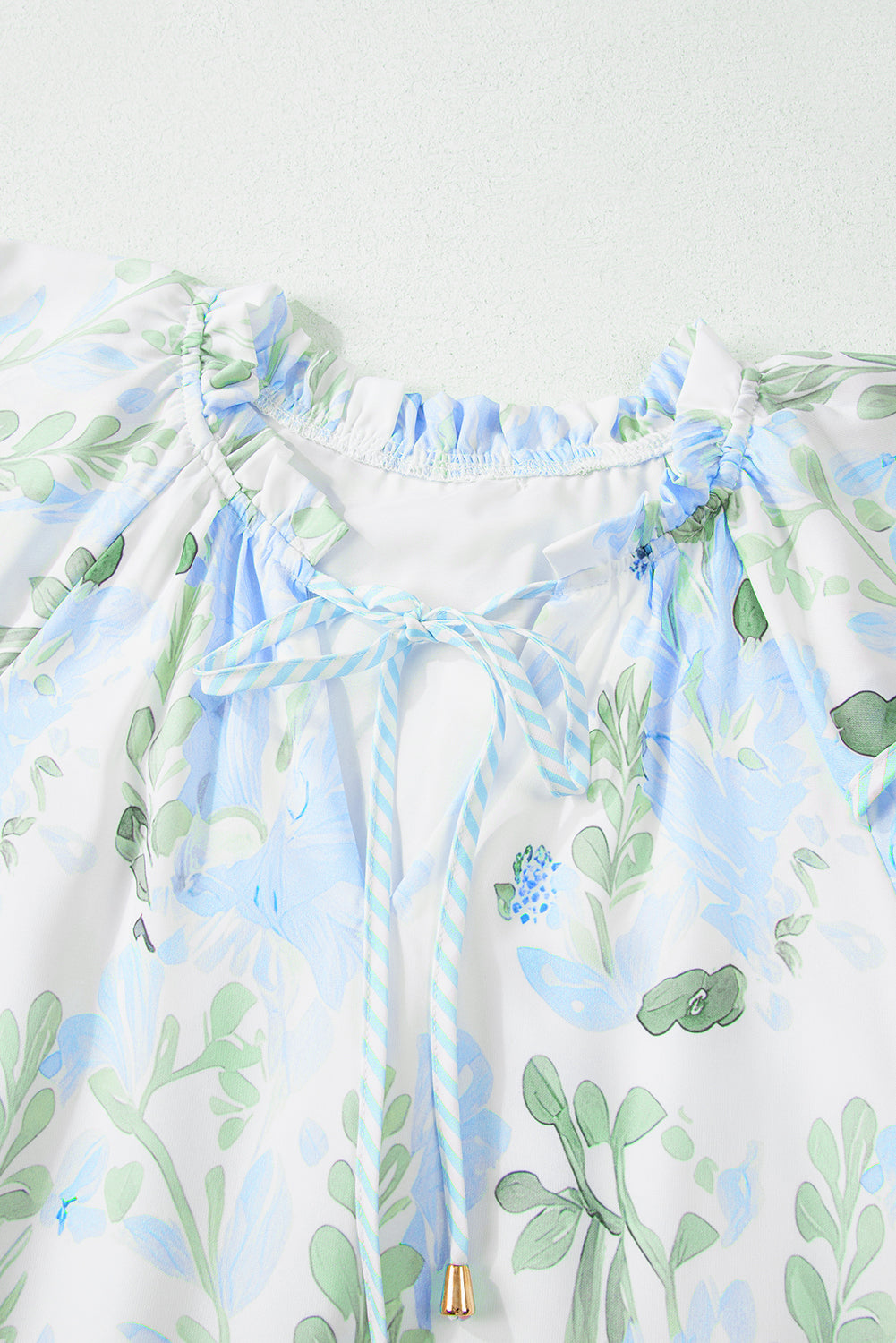 Pink Plus Size Floral Print Striped Detail Short Summer Dress