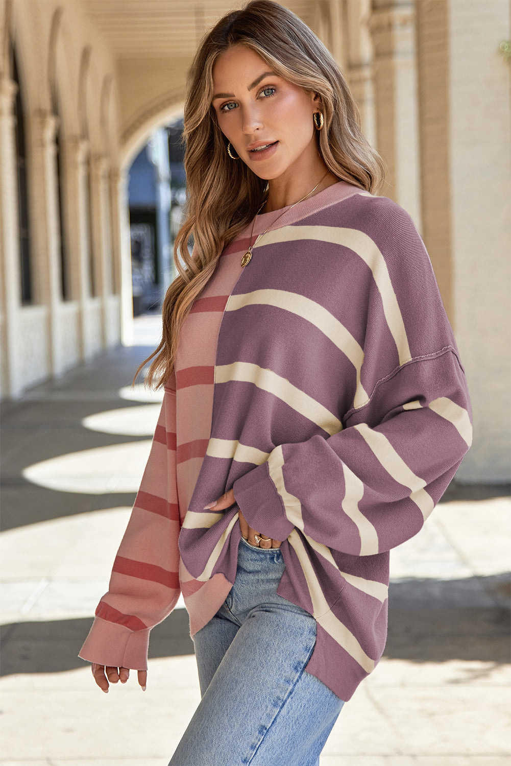 Skobeloff Colorblock Oversized Sweater