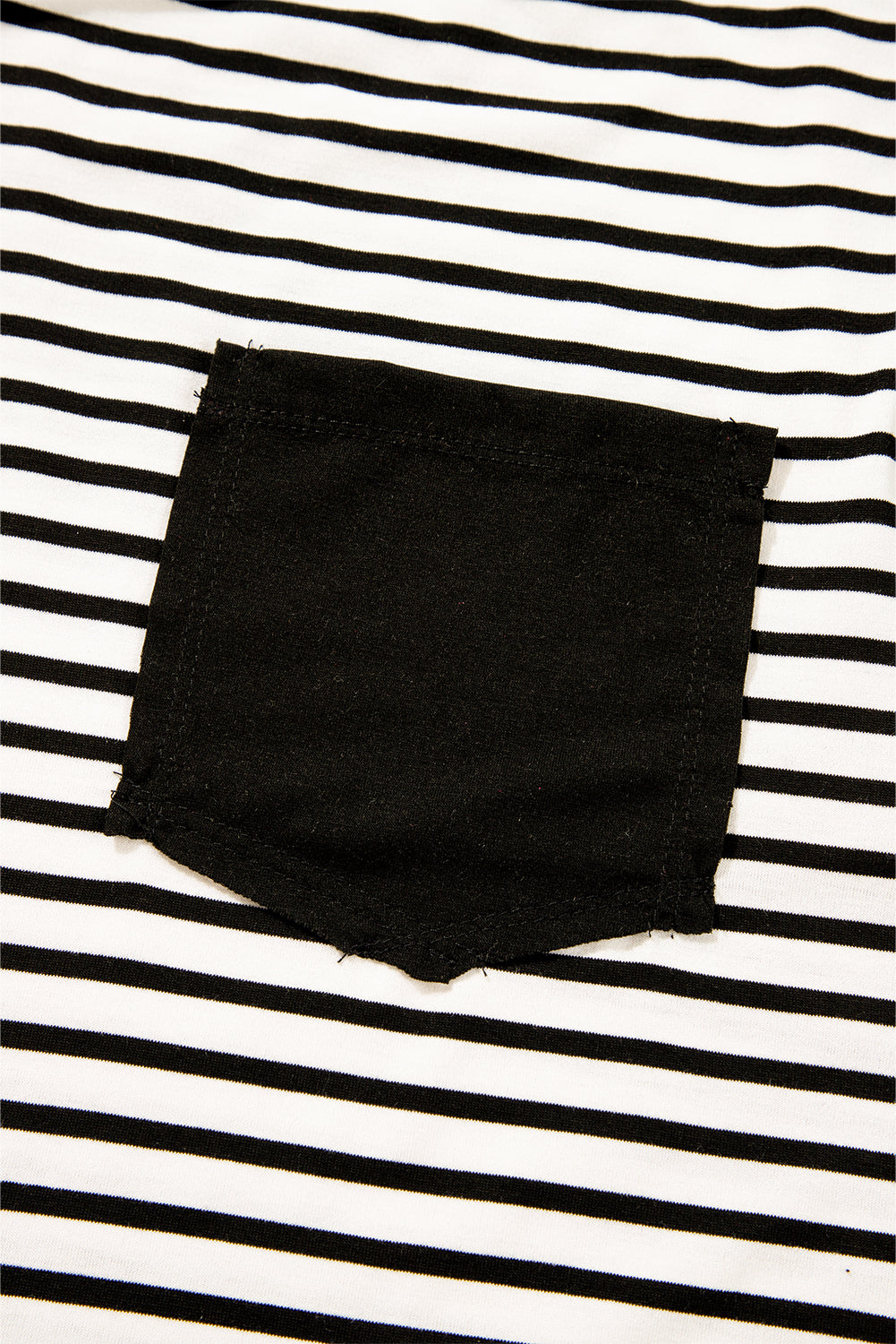 Red Stripe Chest Pocket Patch Round Neck Tank Top