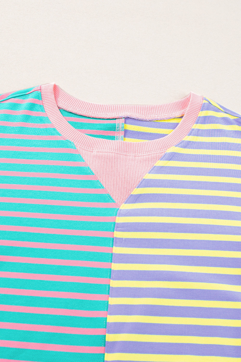 Colorblock Drop Shoulder Oversize Sweatshirt