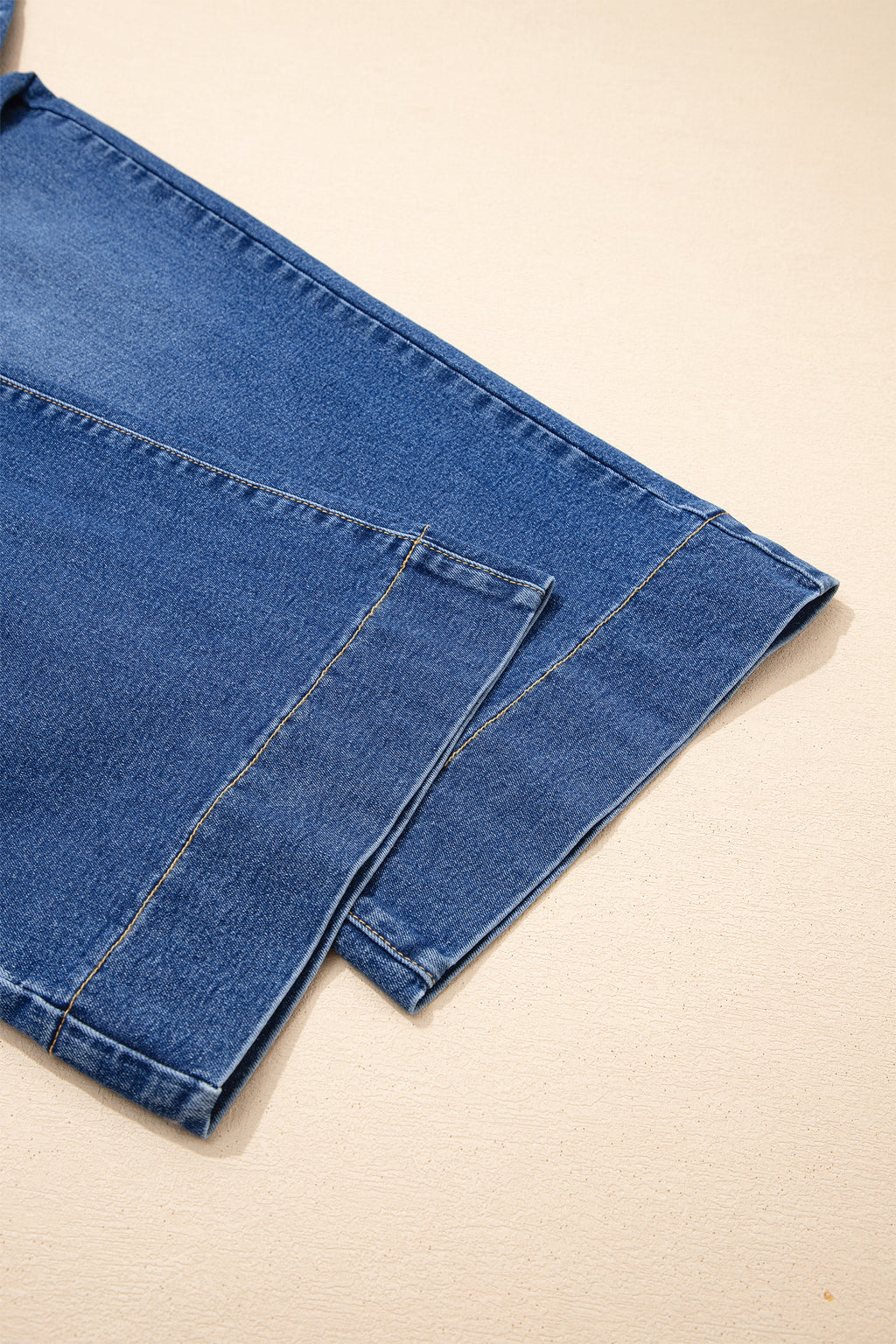 Blue Acid Wash Contrast Lace-up Plus Size Jeans