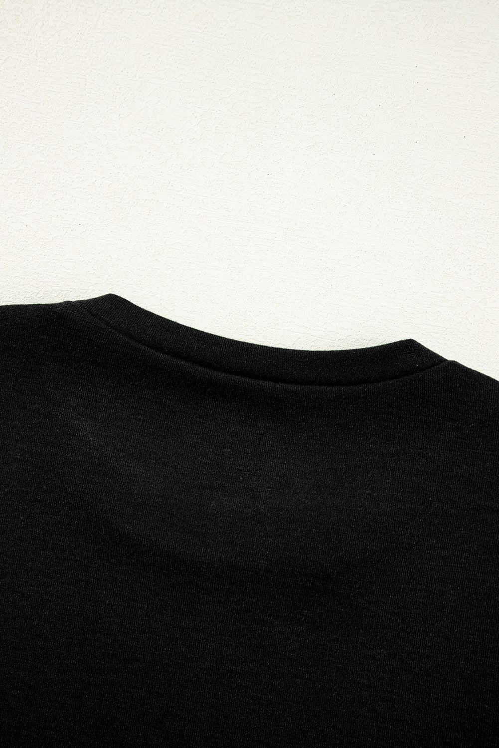 Chicory Coffee Solid Exposed Seam Crew Neck Long Sleeve Top